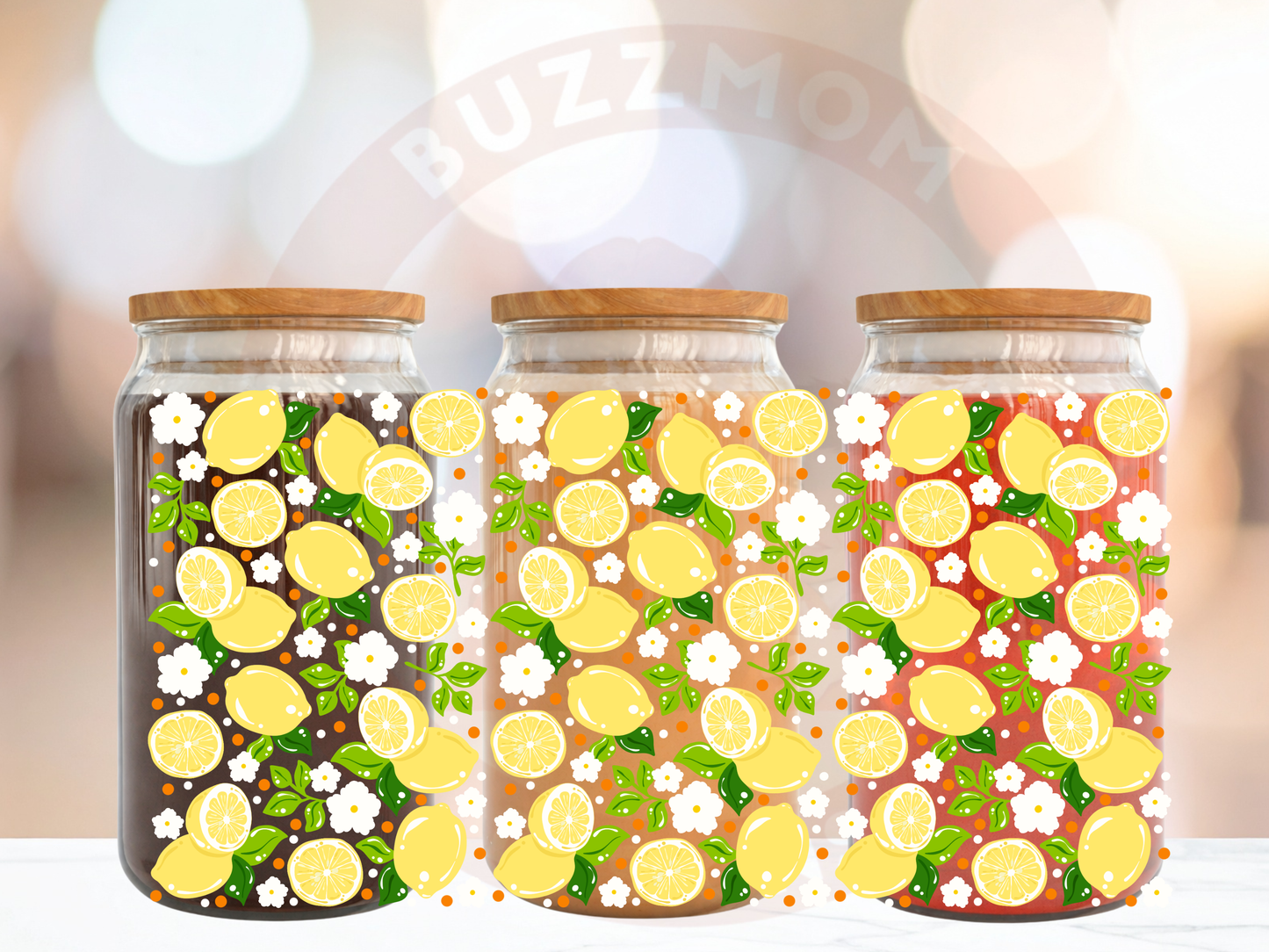 🍋 Fresh Lemon Glass Tumbler – Summer Vibes in Every Sip