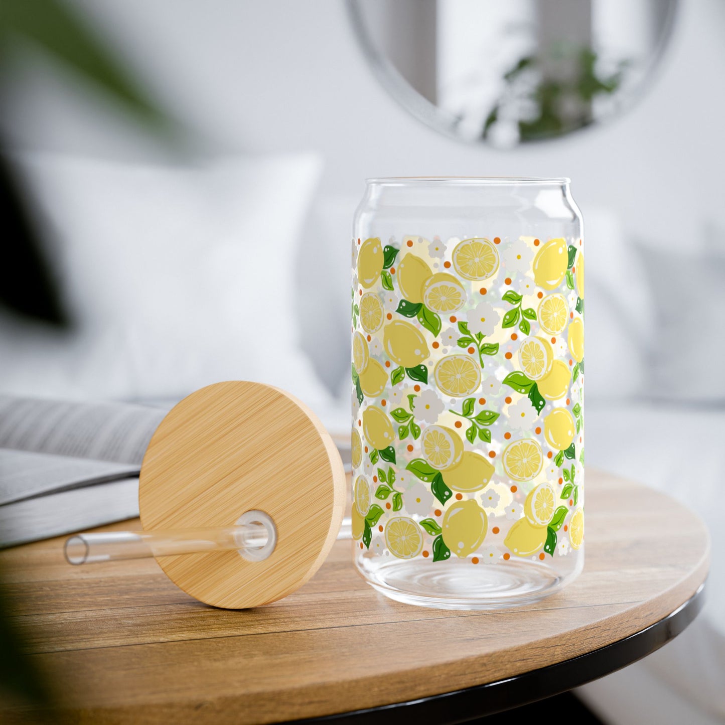 🍋 Fresh Lemon Glass Tumbler – Summer Vibes in Every Sip