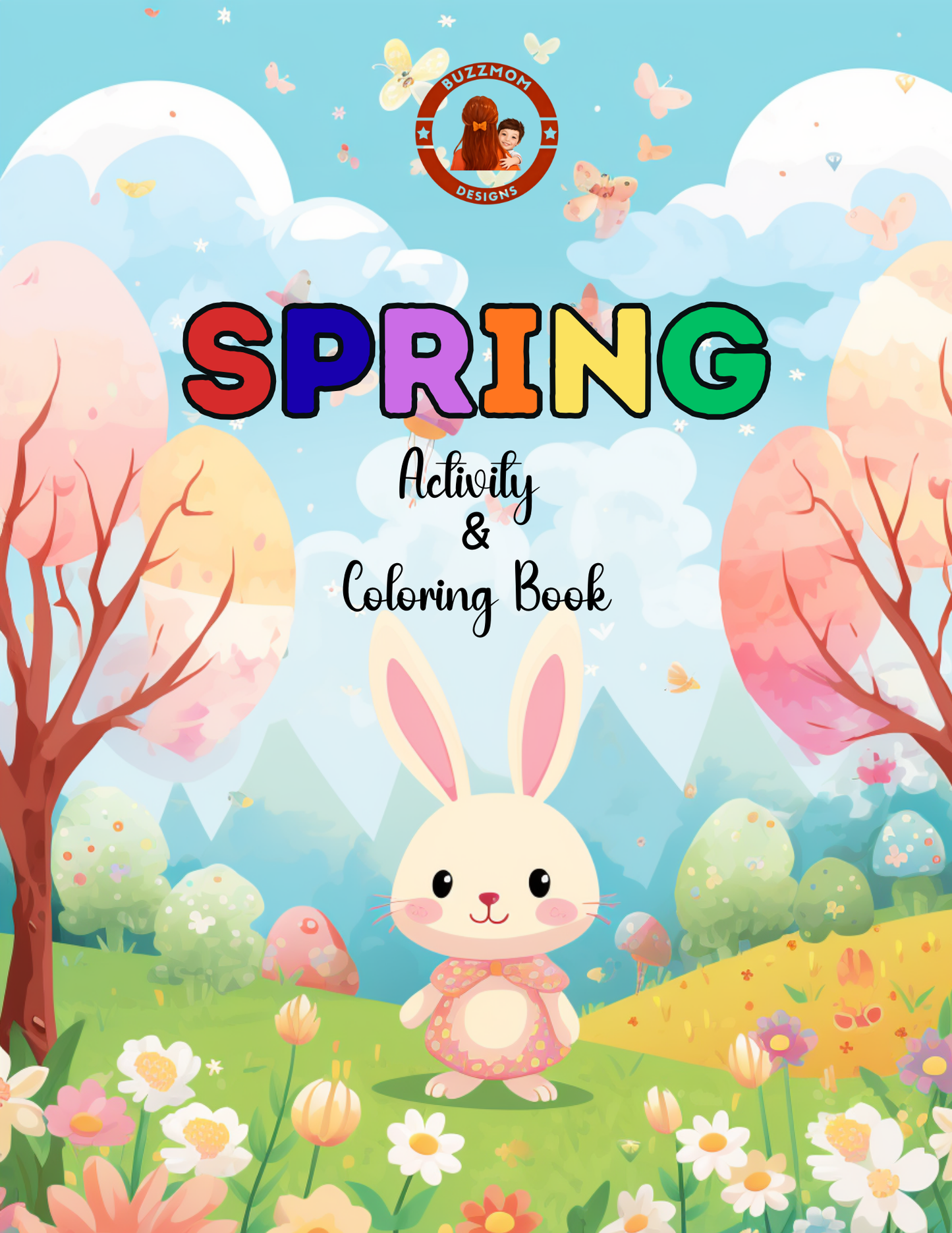 Easter Activity Book for Kids –  Fun Coloring & Activity Pages (132 pages)