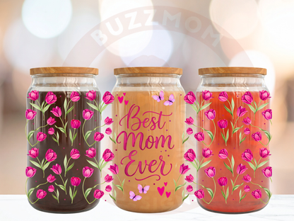 Best Mom Ever Tulip Floral Print – Mother’s Day 11 oz