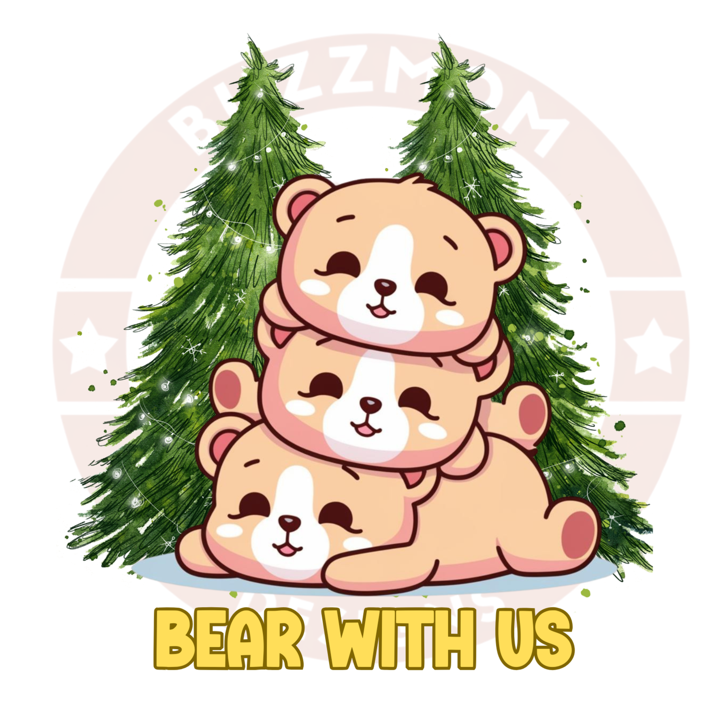 Bear With Us – Cozy Graphic Sweatshirt 🐻🌲