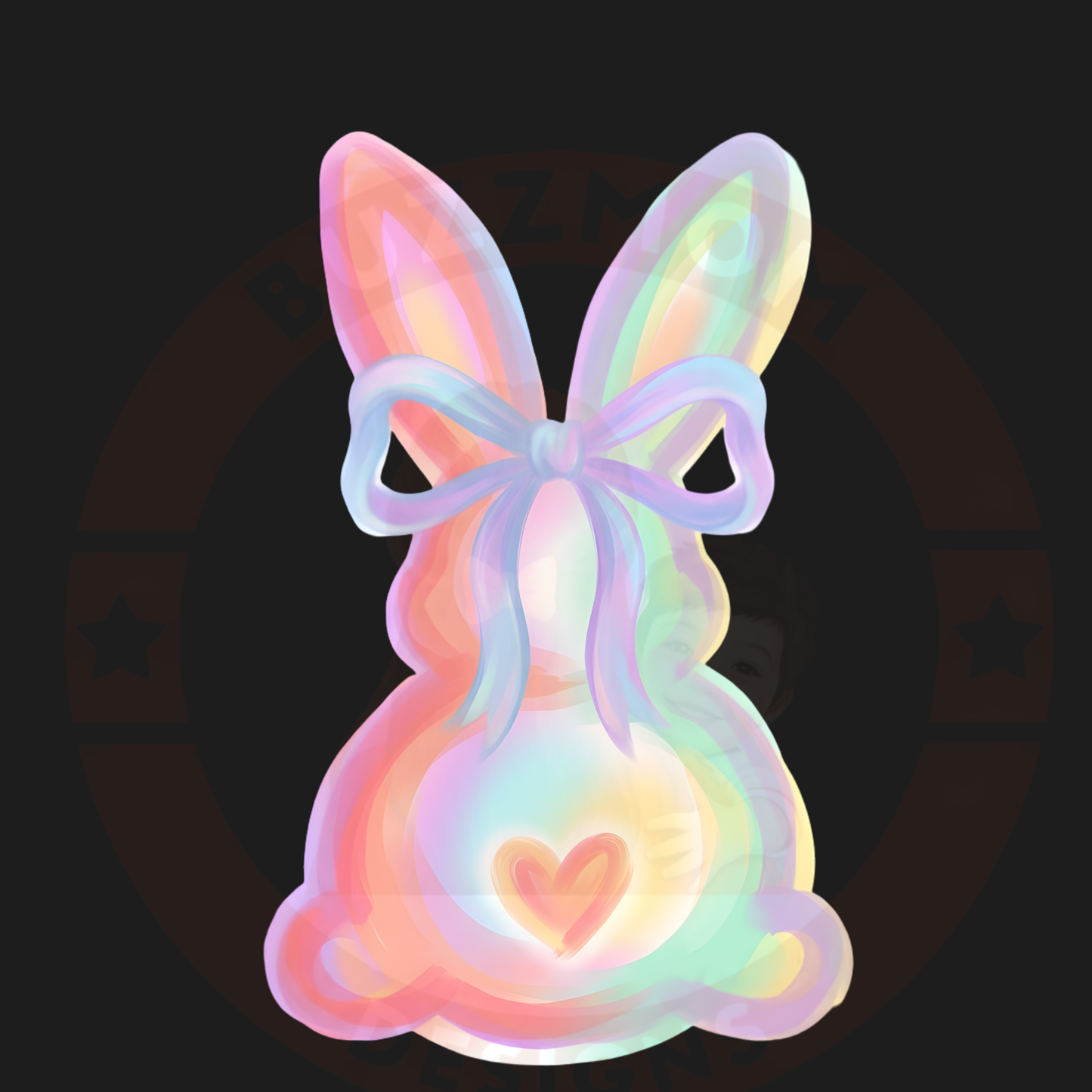 Pastel Glow Bunny Sweatshirt (EASTER)