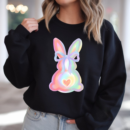 Pastel Glow Bunny Sweatshirt (EASTER)