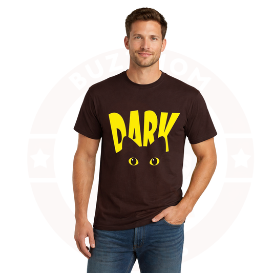 Dark Eyes Graphic Brown T-Shirt