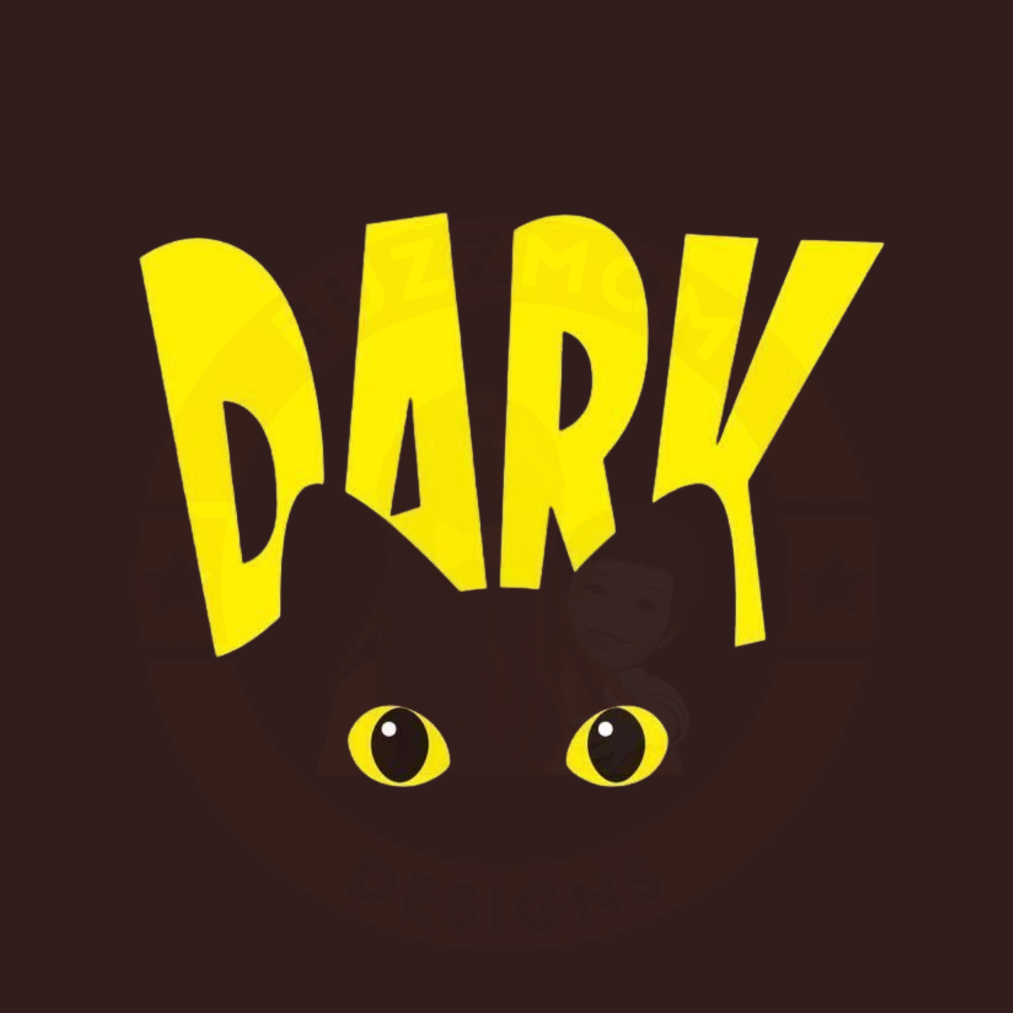Dark Eyes Graphic Brown T-Shirt